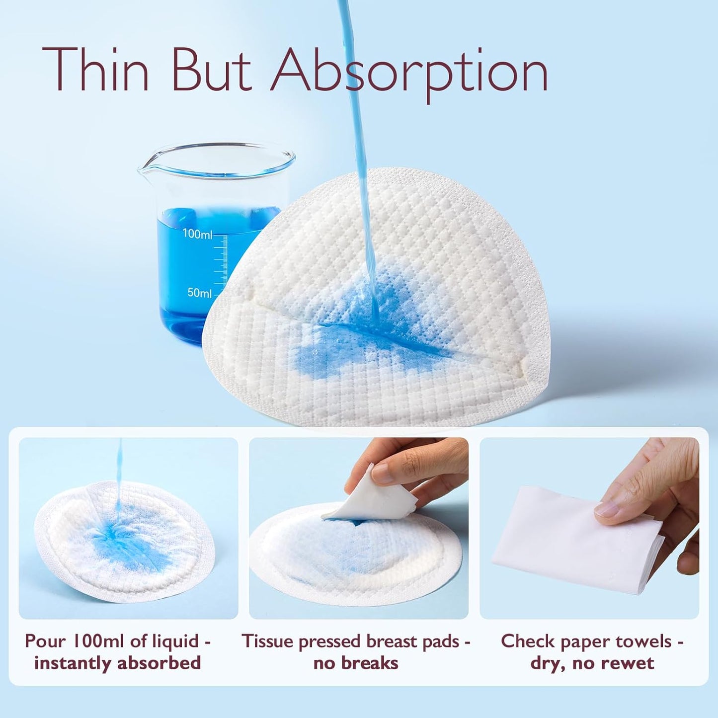 Momcozy Ultra-Thin Disposable Nursing Pads, Ultra-Absorbent and Breathable Portable Breast Pads