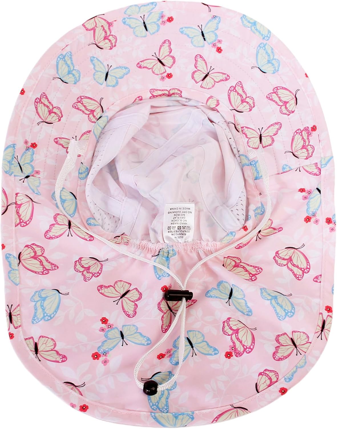 CHUNG Baby Sun Protection Hat Summer Toddler Adjustable UPF 50+ Wide Brim Neck Flap Beach Caps Boys Girls 1-12 Years Kids