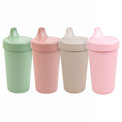 Re-Play Spill-Proof Sippy Cups for Toddlers - Kids Reusable 10 Oz Set of 4, Dishwasher & Microwave