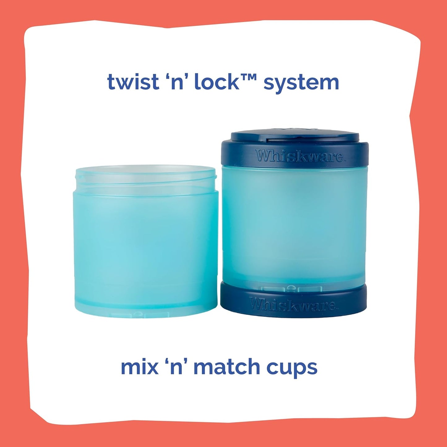 Whiskware Disney Princess Stackable Snack Containers for Kids, 3 Stackable Snack Cups for School