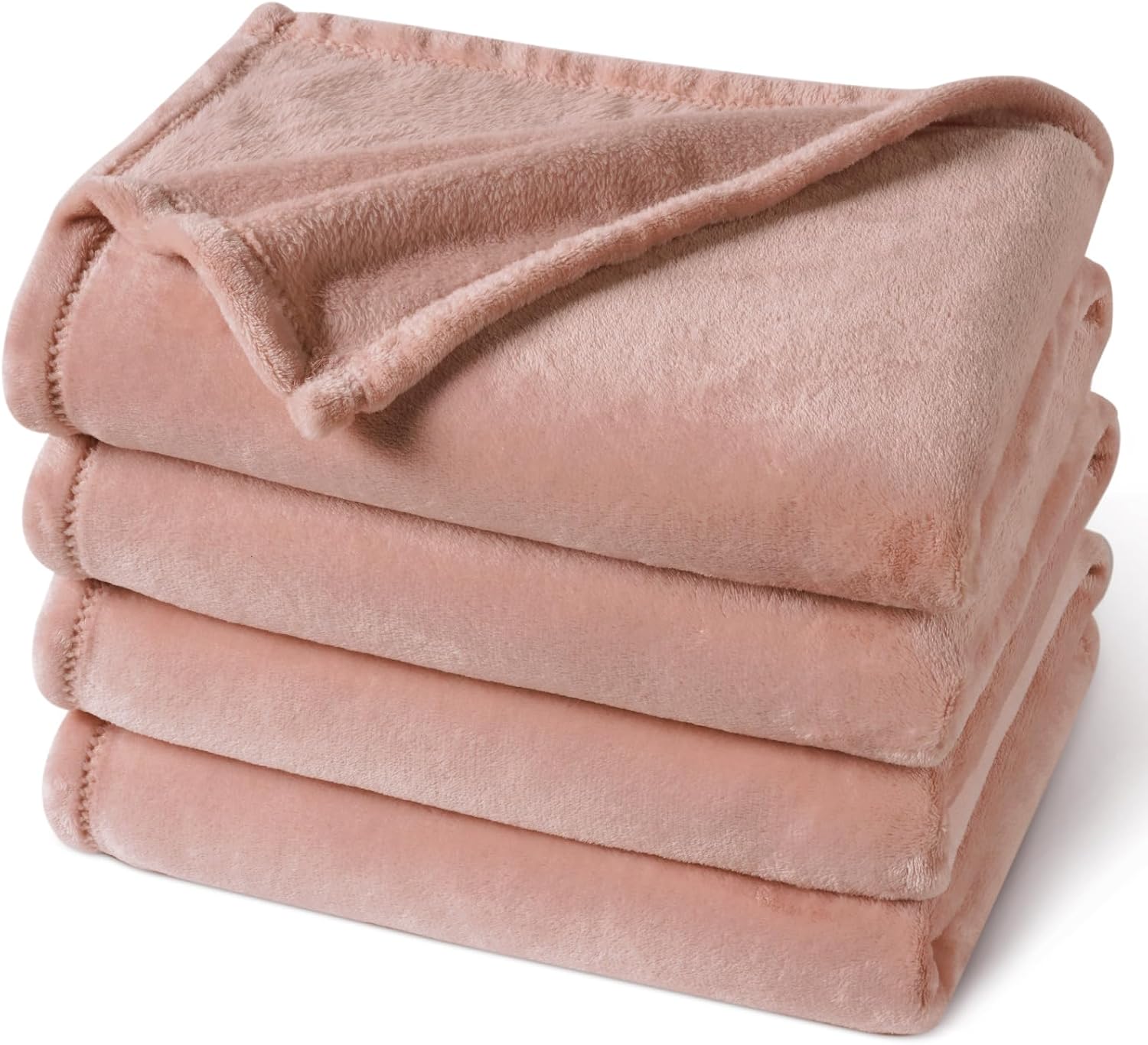 PHF Ultra Soft Fleece Blanket Queen Size, No Shed No Pilling Luxury Plush Cozy 300GSM Lightweight