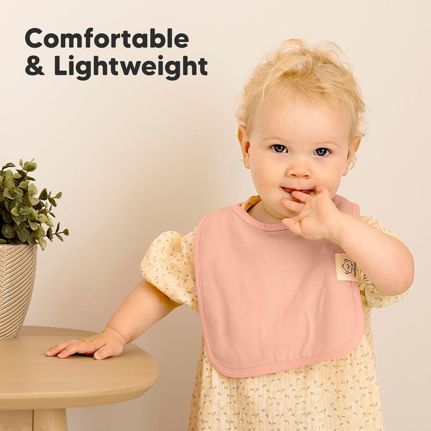 KeaBabies 8-Pack Organic Baby Bibs for Boys, Girls - Super Absorbent Cotton Drool Bibs for Baby Girl & Boy, Teething Toddler, Drooling Newborn, Ultra Soft & Machine Washable (Butterflies)