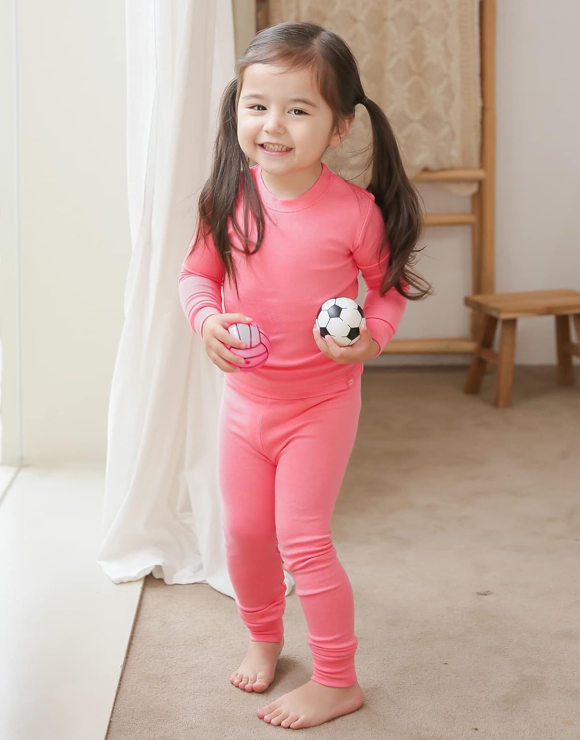 VAENAIT 6M-12Y Toddler Toddler Kids Toddler Girls Boys Soft Comfy Modal Tencel Solid Raglan Sleepwear Pajamas Pjs 2pcs Set