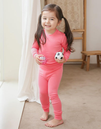 VAENAIT 6M-12Y Toddler Toddler Kids Toddler Girls Boys Soft Comfy Modal Tencel Solid Raglan Sleepwear Pajamas Pjs 2pcs Set