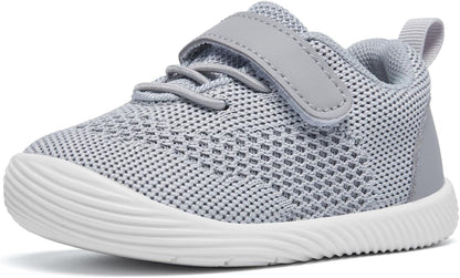 MORENDL Toddler Sneakers Baby Boys & Girls Barefoot Shoes Lightweight Breathable Walking Running Tennis Athletic Sport Shoes