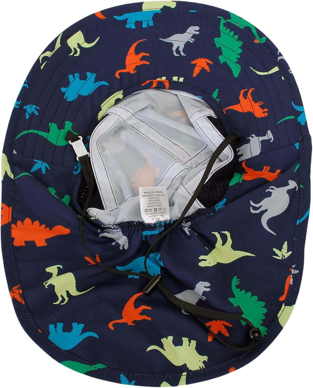 CHUNG Baby Sun Protection Hat Summer Toddler Adjustable UPF 50+ Wide Brim Neck Flap Beach Caps Boys Girls 1-12 Years Kids