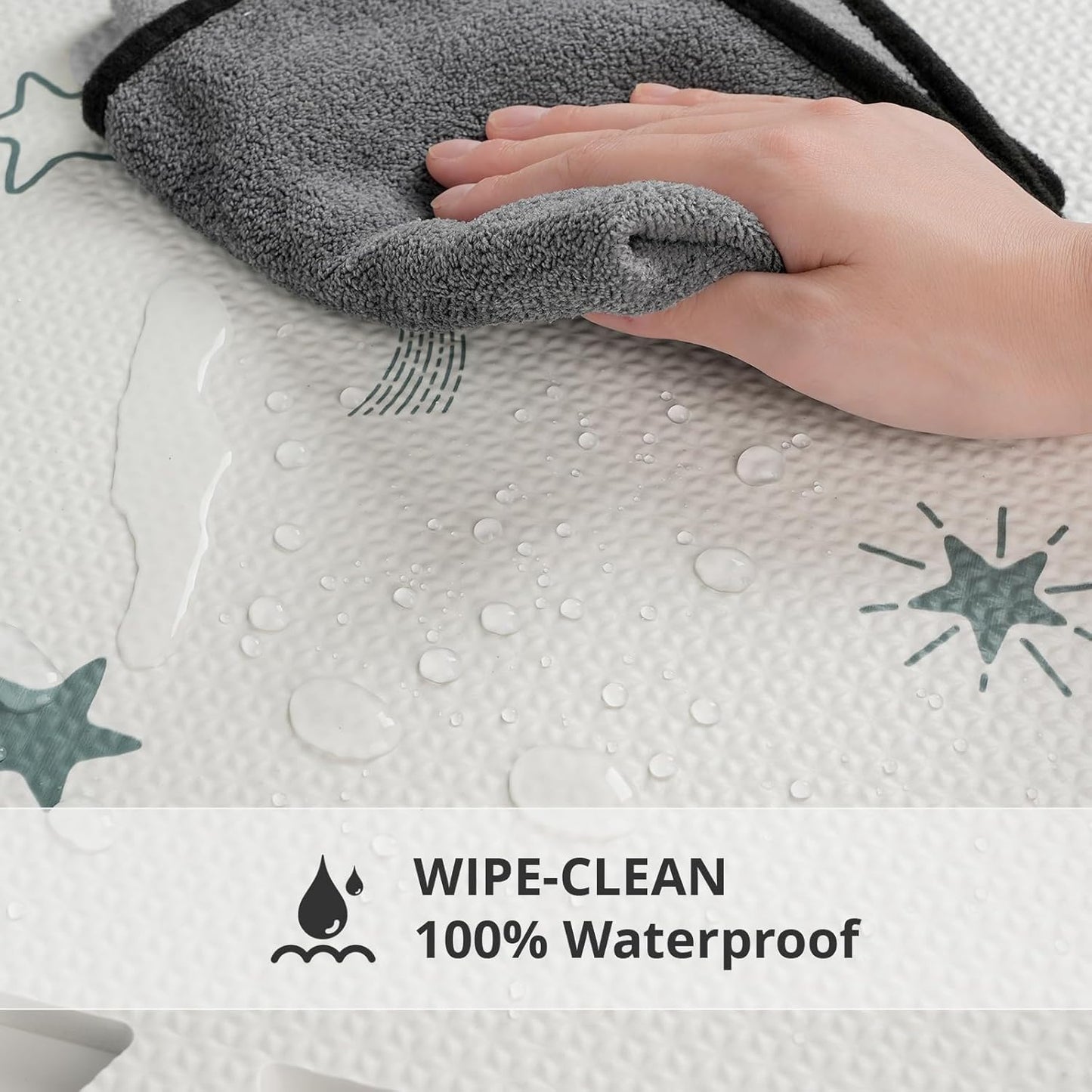 Baby Foam Play Mat, 72x48 Crawling Mat, Floor Mats for Kids for Baby with Interlocking Floor Tiles, Toddler Play Mats for Indoor and Outdoor, Easy to Clean Playroom Playmats