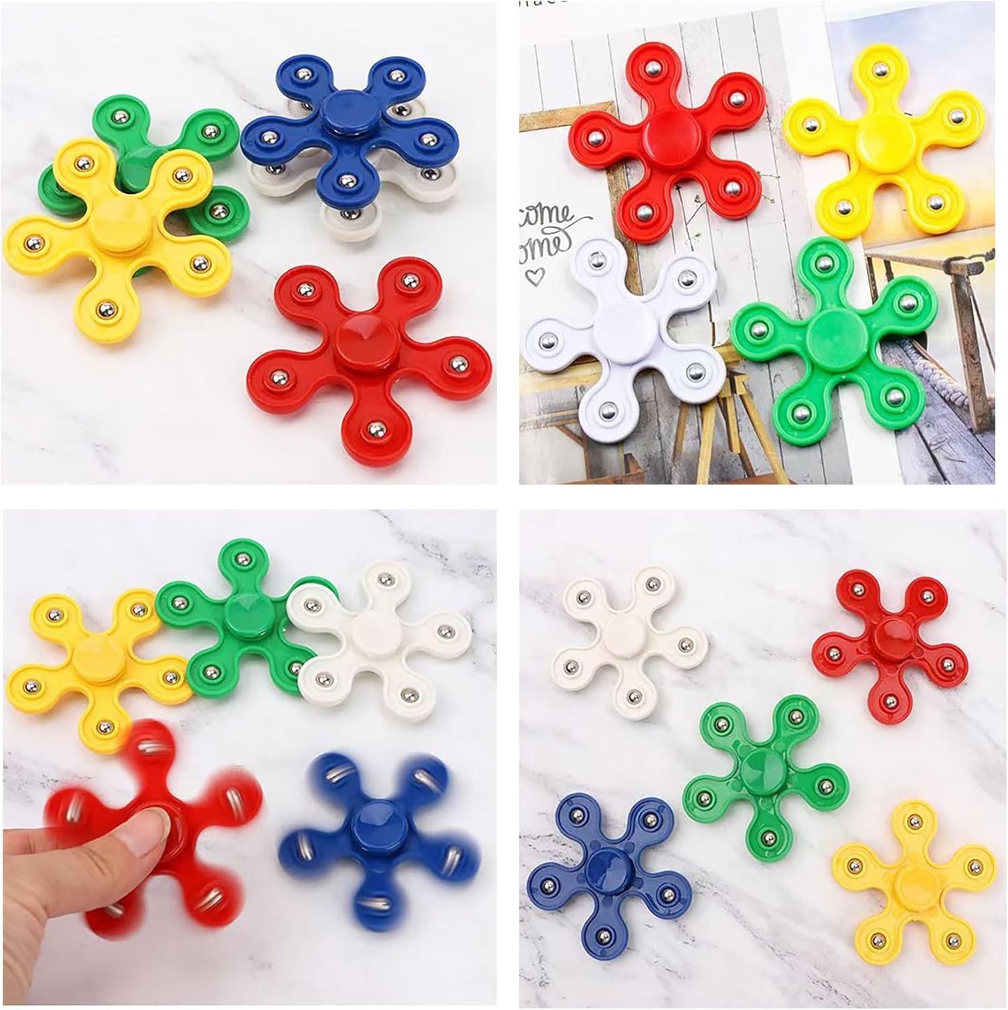 24 Pack Fidget Spinner Toys for Kids，Stress Relief Sensory Toys,Birthday Party Favors Gifts,Goodie