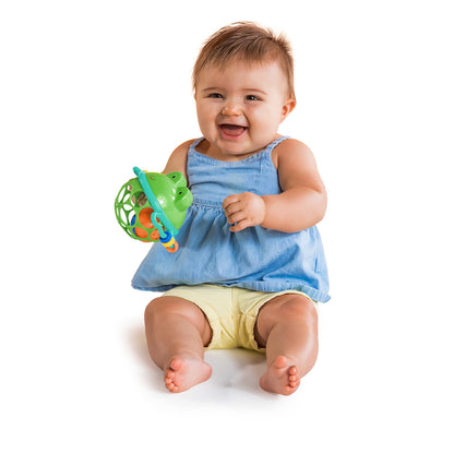 Bright Starts Little Shakers 6pc Gift Set, Easy-Grasp Oball Technology, Baby Rattles, Balls and