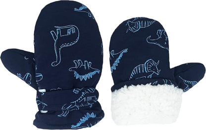 Toddler Gloves Kids Mittens Winter Warm Lined Fleece Gloves Waterproof Snow Baby Mitten for Boys Girls