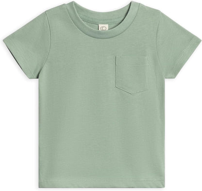 Colored Organics - Organic Cotton Toddler Short Sleeve Shirts - Baby Toddler and Kids Tops - Girls and Boys Tees