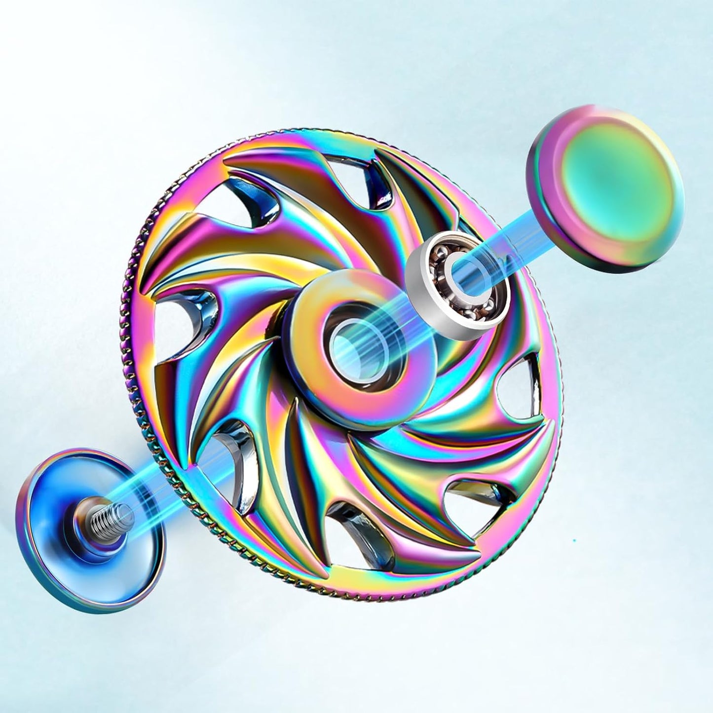 SCIONE Metal Fidget Spinner Gifts for Adults and Kids, Stress Anxiety ADHD Relief Figets Toy, Metal Anti-Anxiety Fidget Spinner Toy for Birthday Gifts Stocking Stuffers Classroom Prizes for Boys Girls