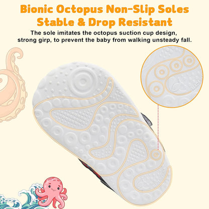 FEETCITY Wide Baby Shoes Boys Girls Baby Barefoot Shoes Breathable Infant Walking Shoe Crib Sock Shoe Toddler Sneakers Flexible