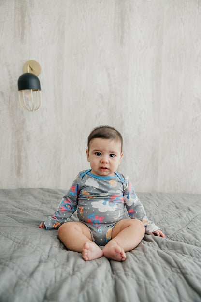 Copper Pearl Long Sleeve Bodysuit Baby: Ultra Soft Baby for Newborns, Boys, and Girls - Stylish, Comfortable, Overlap Shoulders, Premium Knit Fabric - 3-6 Months, Super Grover