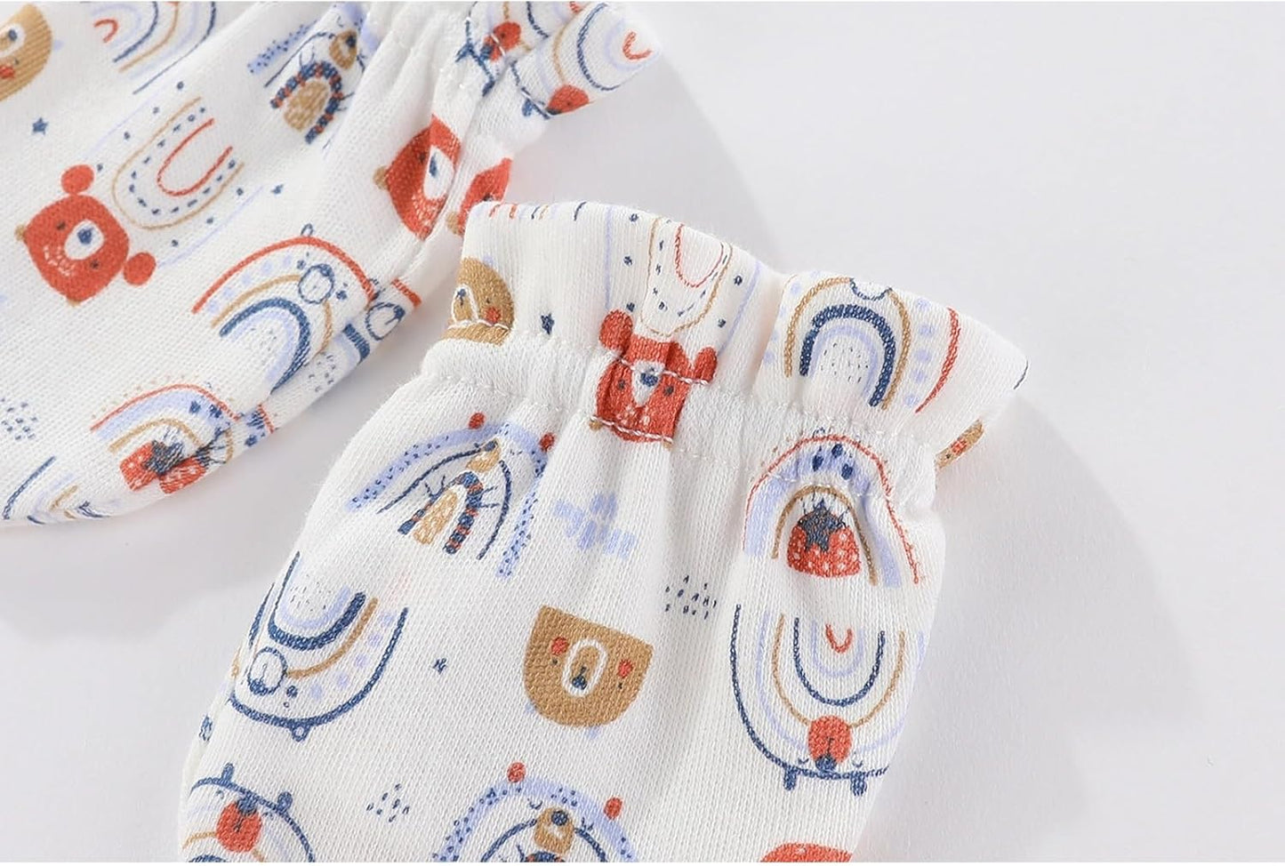 5 Pairs Baby Not Scratch Mittens 0-6 Months New Born Boy Girl Gloves Cute Infant Accessories