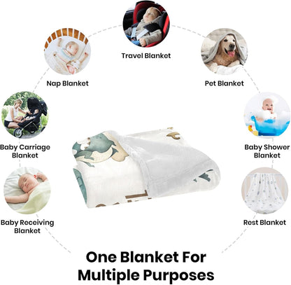 Personalized Baby Blanket, Custom Baby Blanket with Name, Customize Baby Blanket for Baby Girl or Boy, Baby Name Swaddle Blanket for Toddlers Kids Newborn, Best Gift for Baby