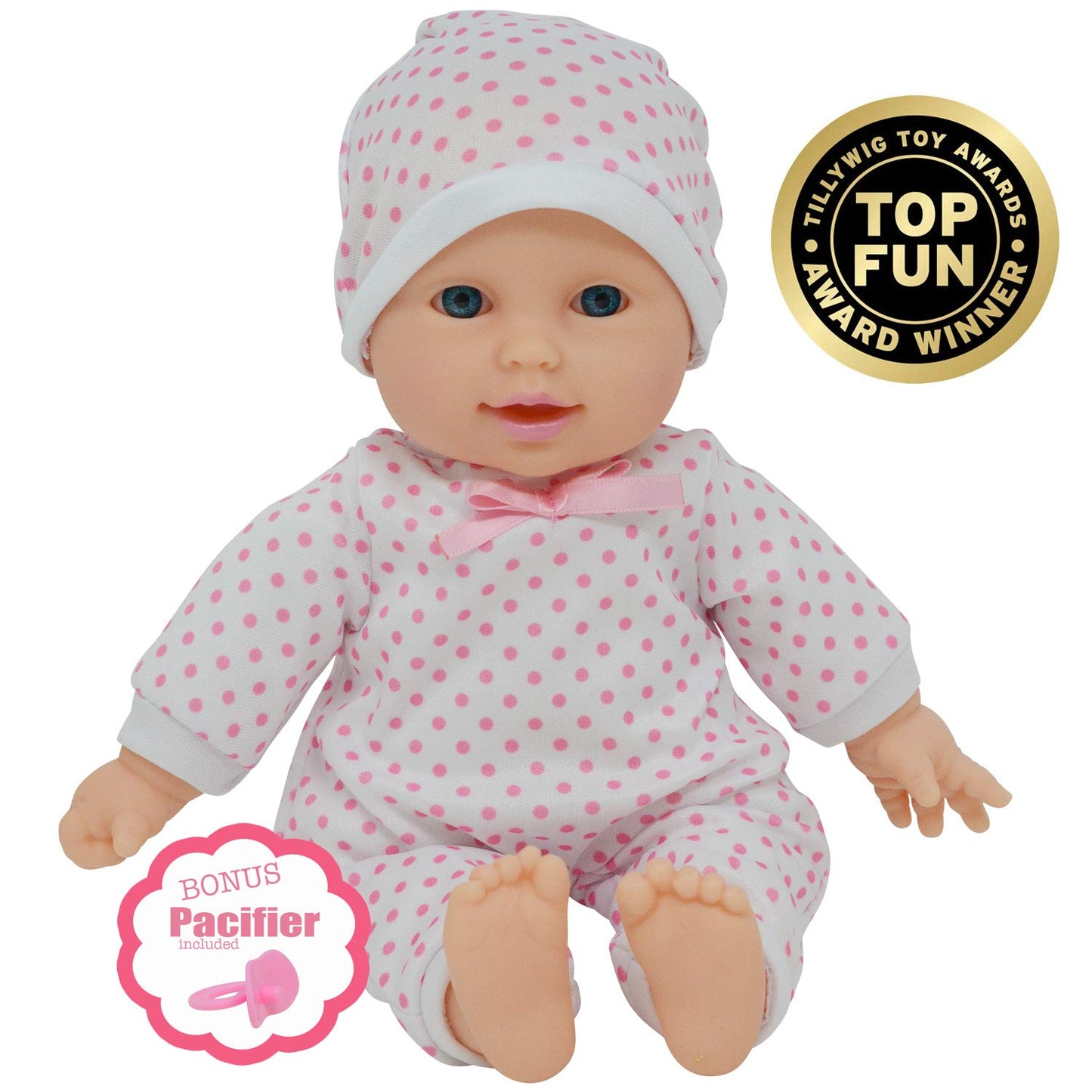 11 inch Soft Body Boy Baby Doll in Gift Box - Doll Pacifier Included -Toy Dolls for Boys and