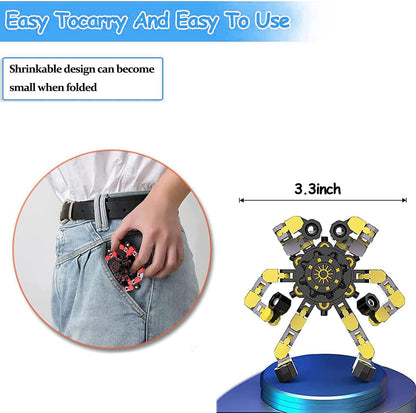 40 Pcs Deformable Robot Fidget Spinners - Transformable Fingertip Toys for Classroom Prizes, Christmas, Valentine Gifts - Goodie Bag, Stocking, Easter Basket Stuffers for Kids