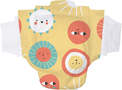 Hello Bello Premium Diapers Size 4, 84 Count Disposable, Extra-Absorbent, and Hypoallergenic Baby Diapers with Snug and Comfort Fit, Sunnyside Up Pattern Value Pack