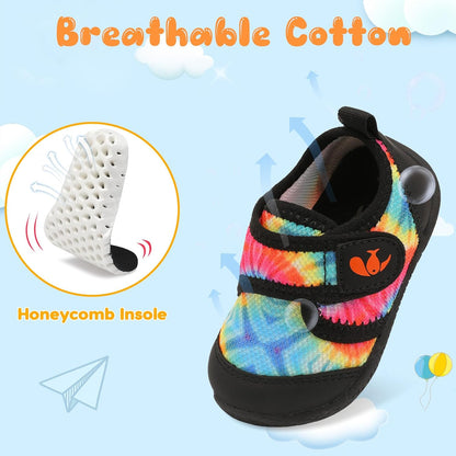 FEETCITY Baby First Walking Shoes Boys Girls Infant Sneakers Crib Shoes Breathable Lightweight Slip On Shoes
