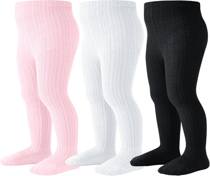 Baby Tights Toddler Stockings Tights Soft Cotton Cable Knit Baby Girl Tight Leggings Newborn Infant 0-4T
