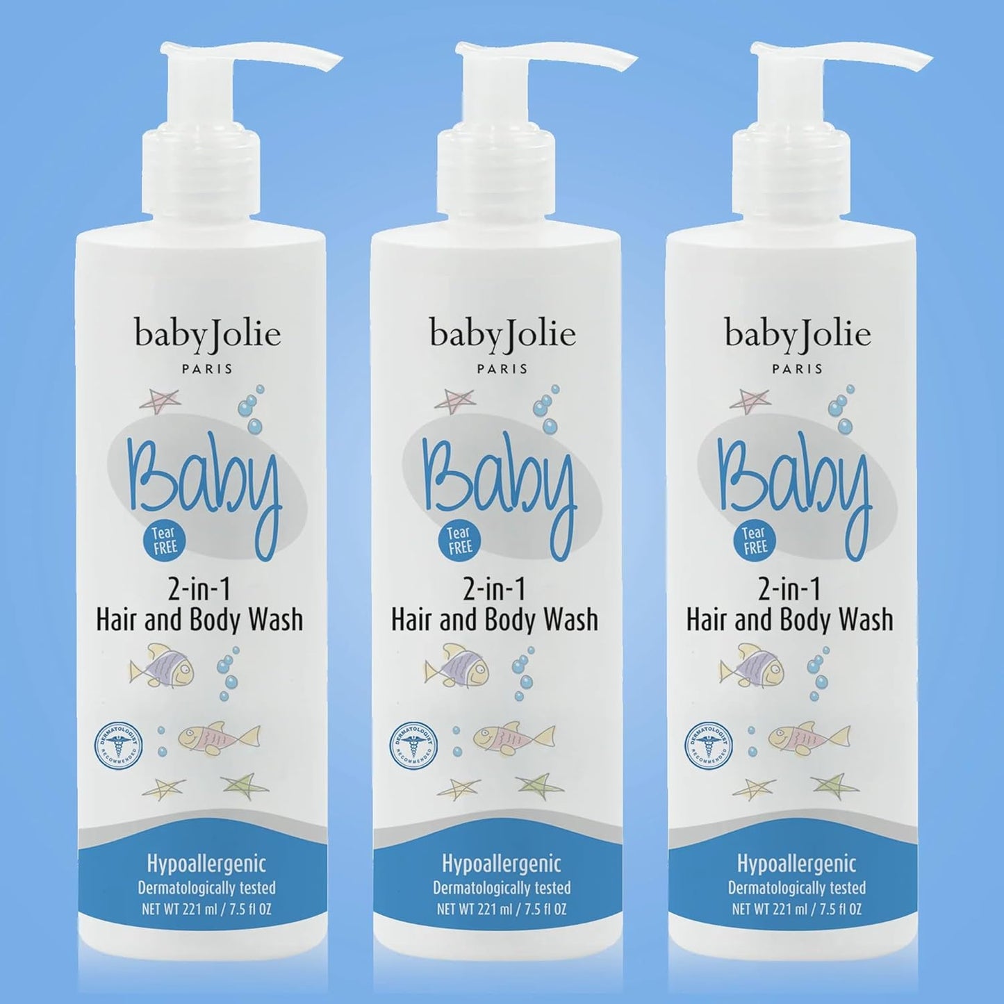 Baby Jolie Baby Body Wash, Kids Hair and Body Wash for Babies & Newborn 2-in-1, Shampoo + Soap |