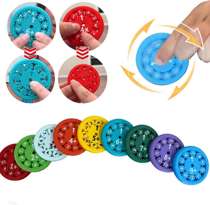 Math Fidget Spinners,Educational Math Fact Fidget Spinners - Learn Division & Multiplication - Perfect for Stimmers & Fidgeters (Multiply Or Divide)
