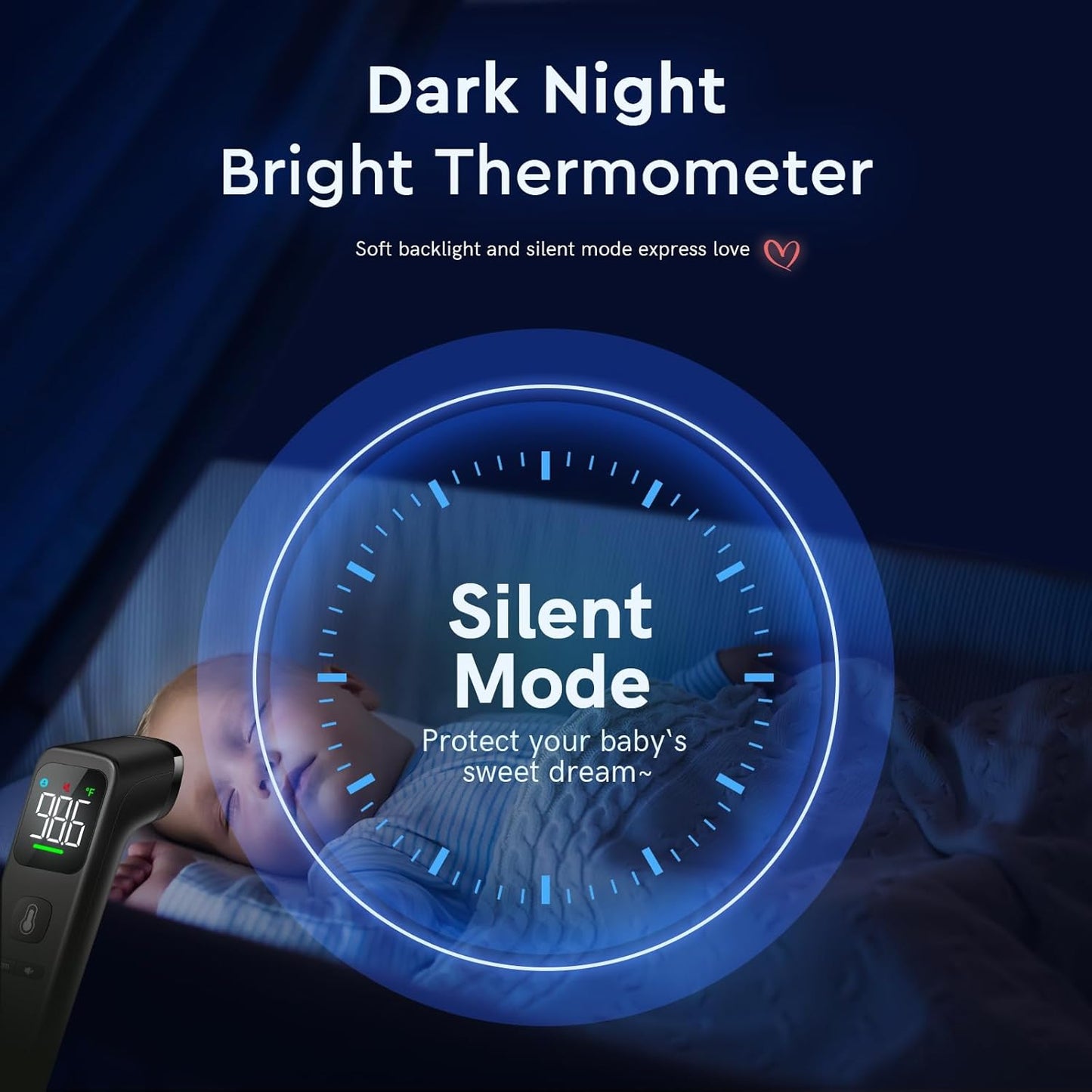 No-Touch Thermometer for Adults and Kids - Digital Forehead Thermometer with High Accuracy, Ultra
