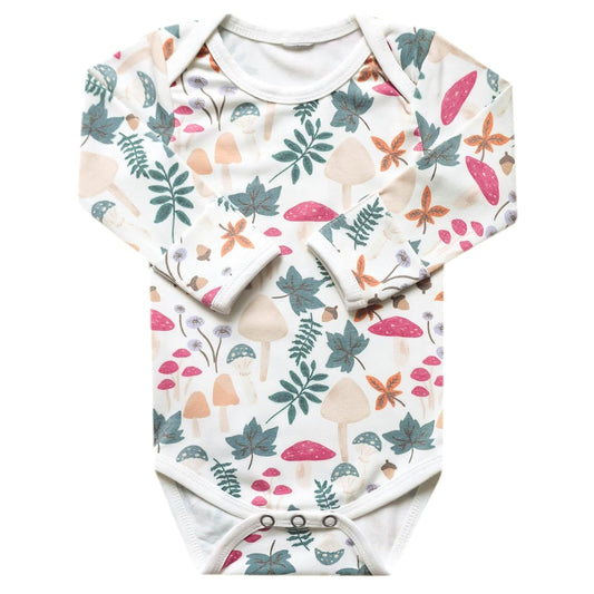 Copper Pearl Long Sleeve Bodysuit Baby: Ultra Soft Baby for Newborns, Boys, and Girls - Stylish, Comfortable, Overlap Shoulders, Premium Knit Fabric - Newborn, Ivy