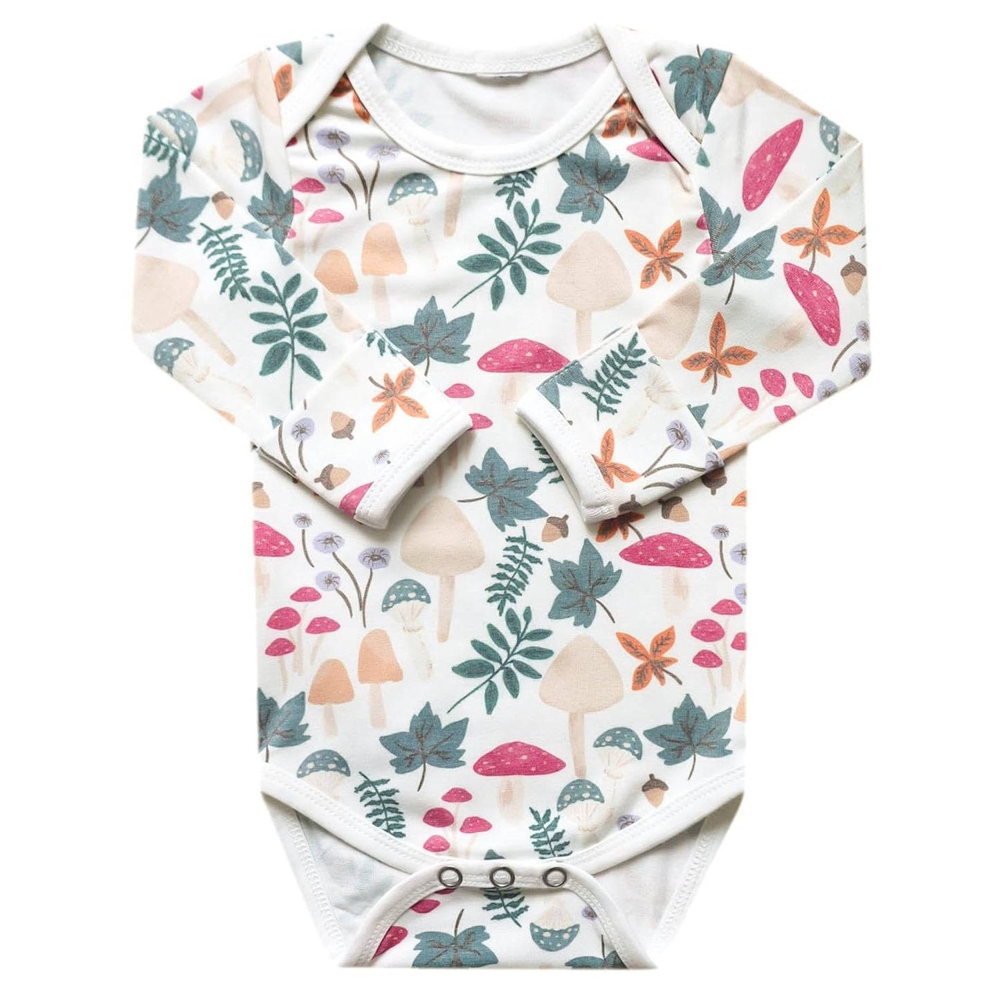 Copper Pearl Long Sleeve Bodysuit Baby: Ultra Soft Baby for Newborns, Boys, and Girls - Stylish, Comfortable, Overlap Shoulders, Premium Knit Fabric - 0-3 Months, Ivy