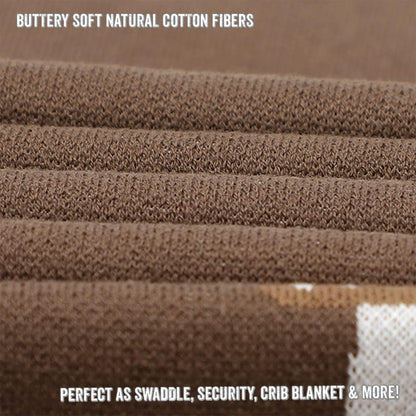 Knit Baby Blanket for Girls and Boys 100% Cotton Buttery Soft Cozy Receiving Swaddle Crib Stroller