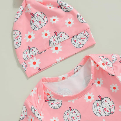 Newborn Boy Girl Coming Home Outfit Baby Infant Sleeper Gown Nightgown Outfits Cute Fall Winter Pajamas and Hat