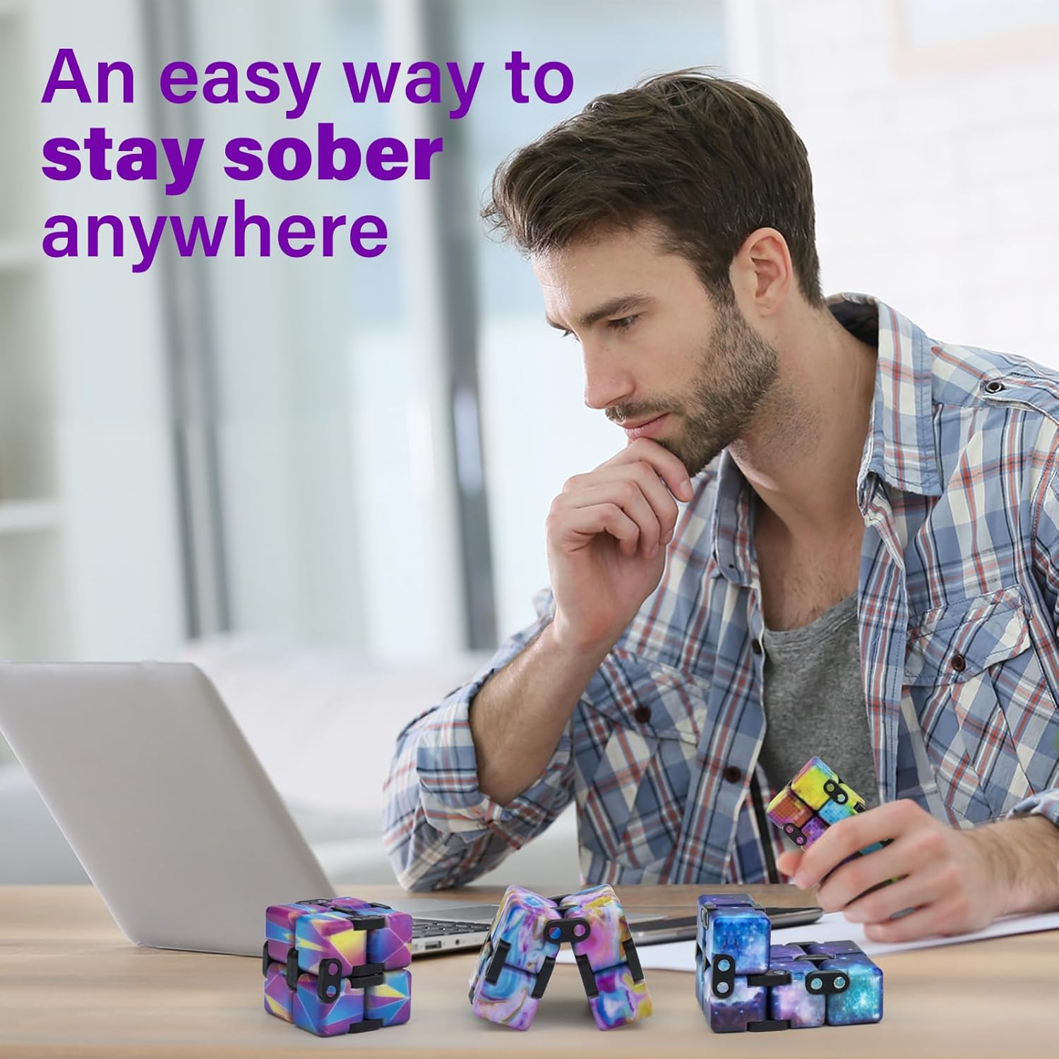 Infinitycube Fidget Toy Stress Relieving Fidgeting Game for Kids and Adults,Cute Pocket-sized
