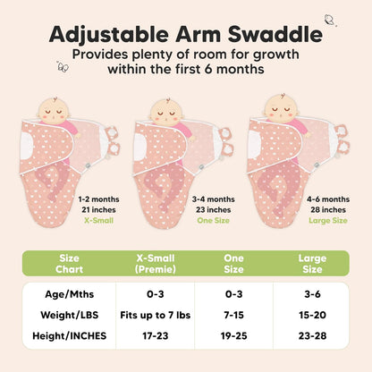 KeaBabies 3-Pack Organic Baby Swaddle Sleep Sacks - Swaddles for Newborns, Infant 3-6 Months, Baby