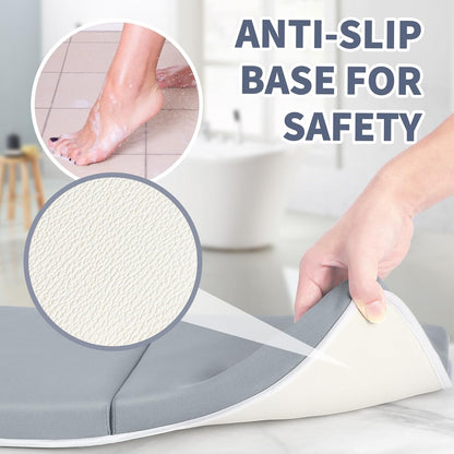 URMYWO Bath Kneeler and Elbow Rest Pad Set - 1.5" Thick Baby Bath Kneeler Pads with Toys Organizer