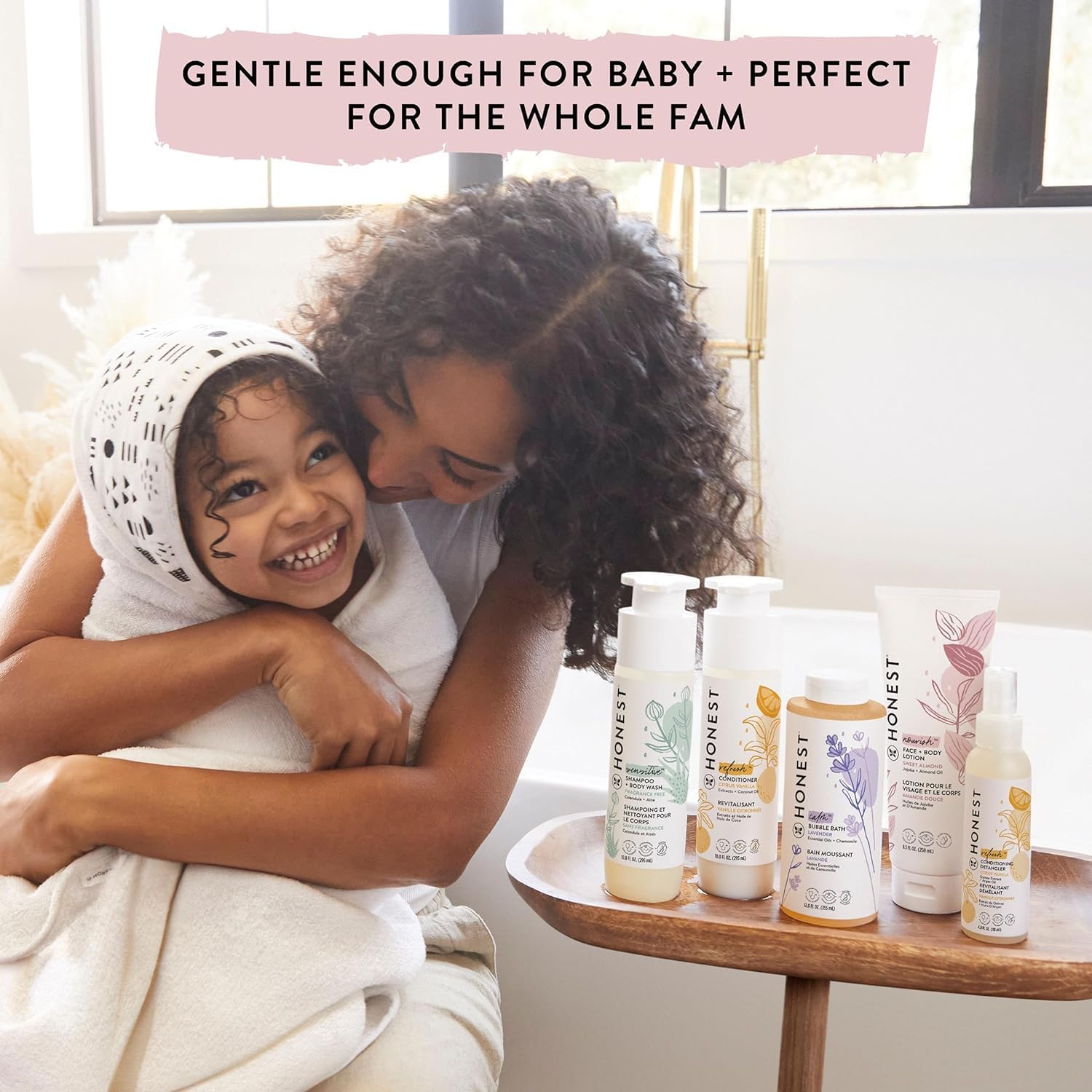 The Honest Company Silicone-Free Conditioner & 2-in-1 Cleansing Shampoo + Body Wash Duo | Gentle