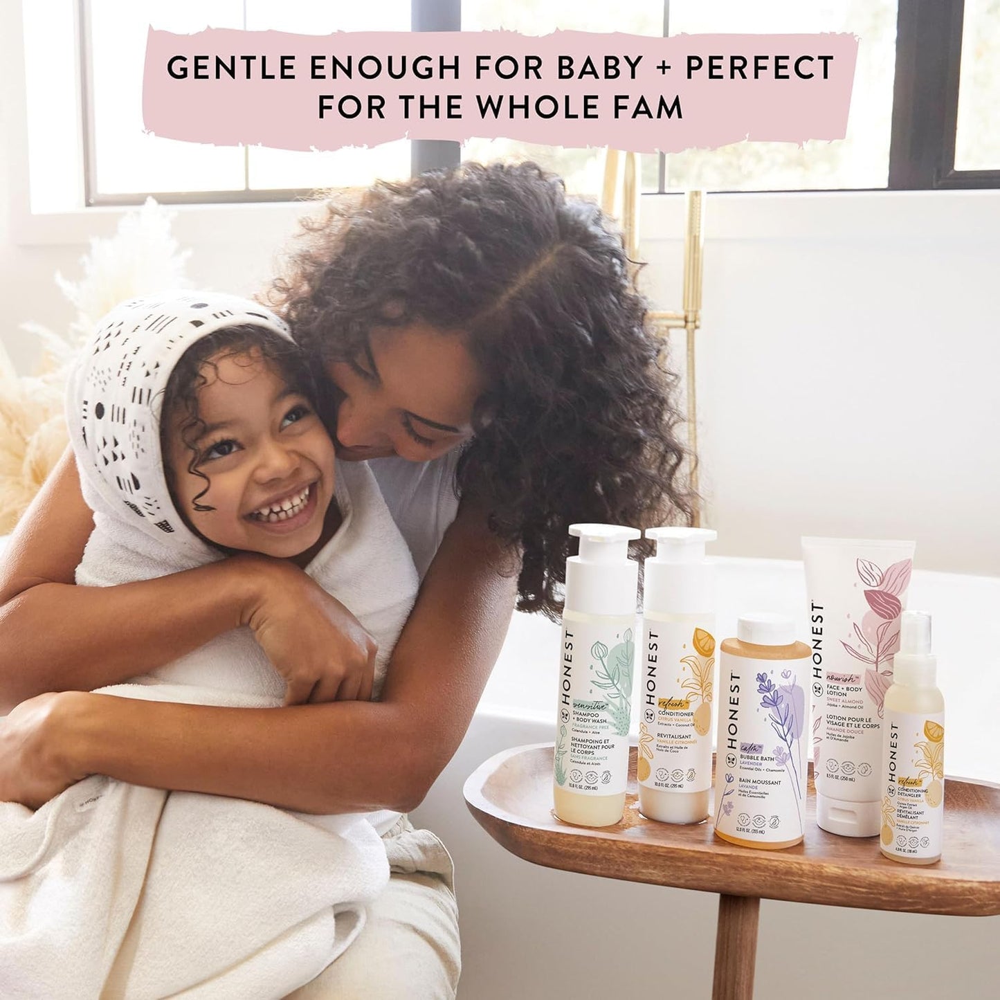 The Honest Company Silicone-Free Conditioner | Gentle for Baby | Naturally Derived, Tear-free