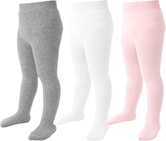 Mini angel Baby Tights Toddler Girl Tights Seamless Cable Knit Leggings Soft Cotton Stockings