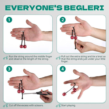 Begleri Fidget Beads - Worry Fidget Beads Spin & Bump - Made of Aluminum Alloy - for Men Women Youngs Skill Players Creates a Bit of Magic for You (UFO)