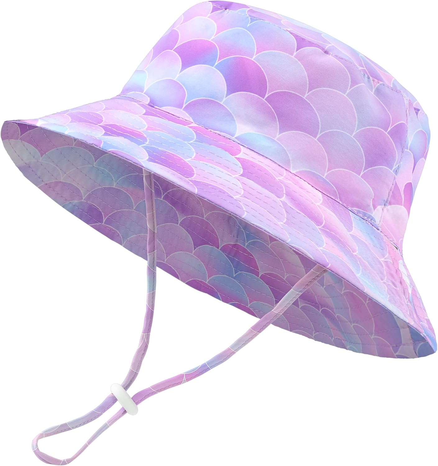 Baby Sun Hat Kids Summer UPF 50+ Toddler Bucket Hat Wide Brim Adjustable Beach Hats for Boys Girls Age 0-6 Years