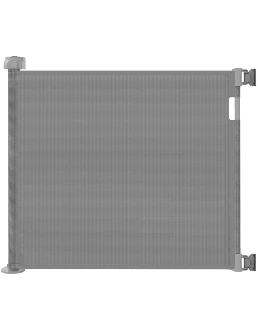 Retractable Baby Gate for Stairs – 33” Height, Expands up to 55” Width – Safety Gate for Infants