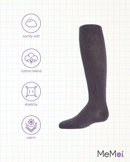 MeMoi Soft Pima Cotton Tights for Girls, Soft and Lightweight Opaque Tights for girls - Sizes 8 to 16