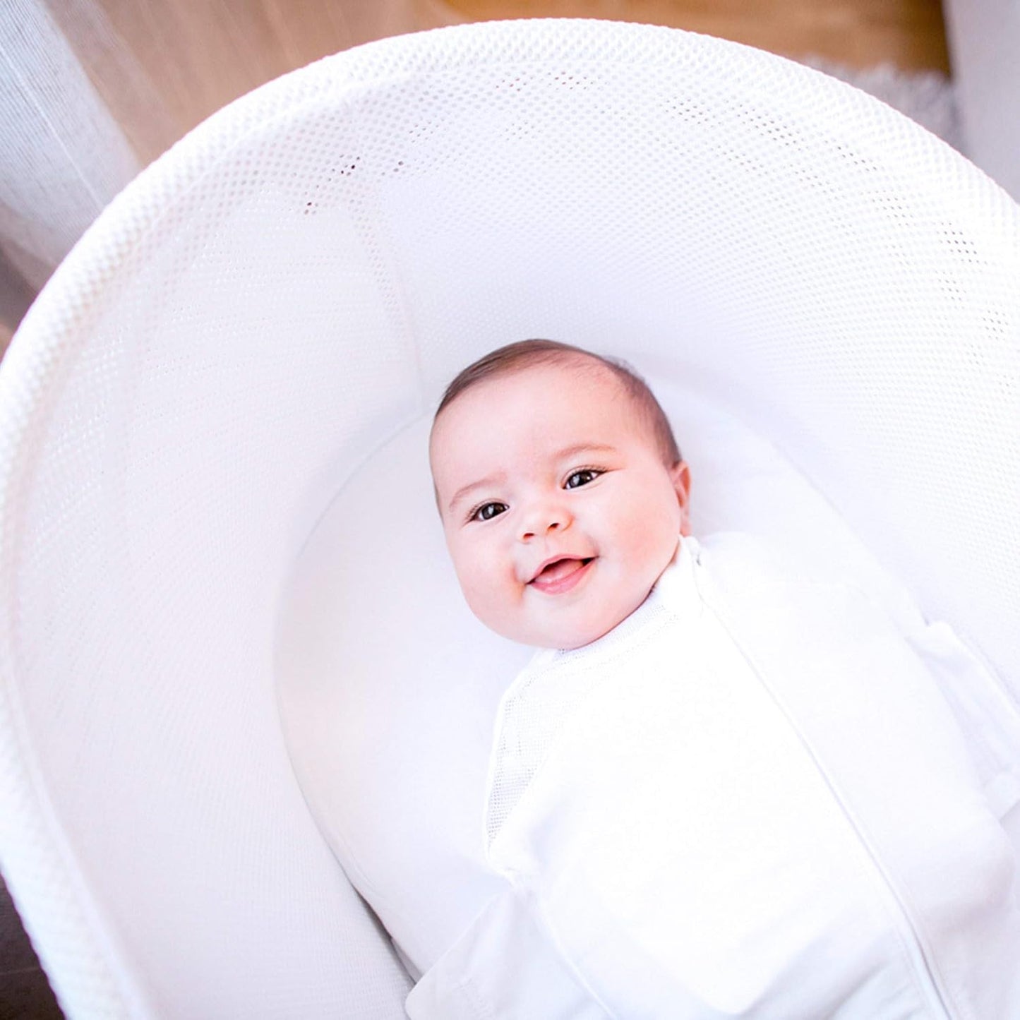 Happiest Baby SNOO Sleep Sack - 100% Organic Cotton Baby Swaddle Blanket - Doctor Designed Promotes