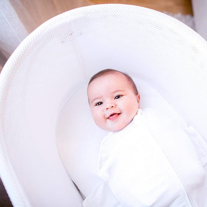 Happiest Baby SNOO Sleep Sack - 100% Organic Cotton Baby Swaddle Blanket - Doctor Designed Promotes