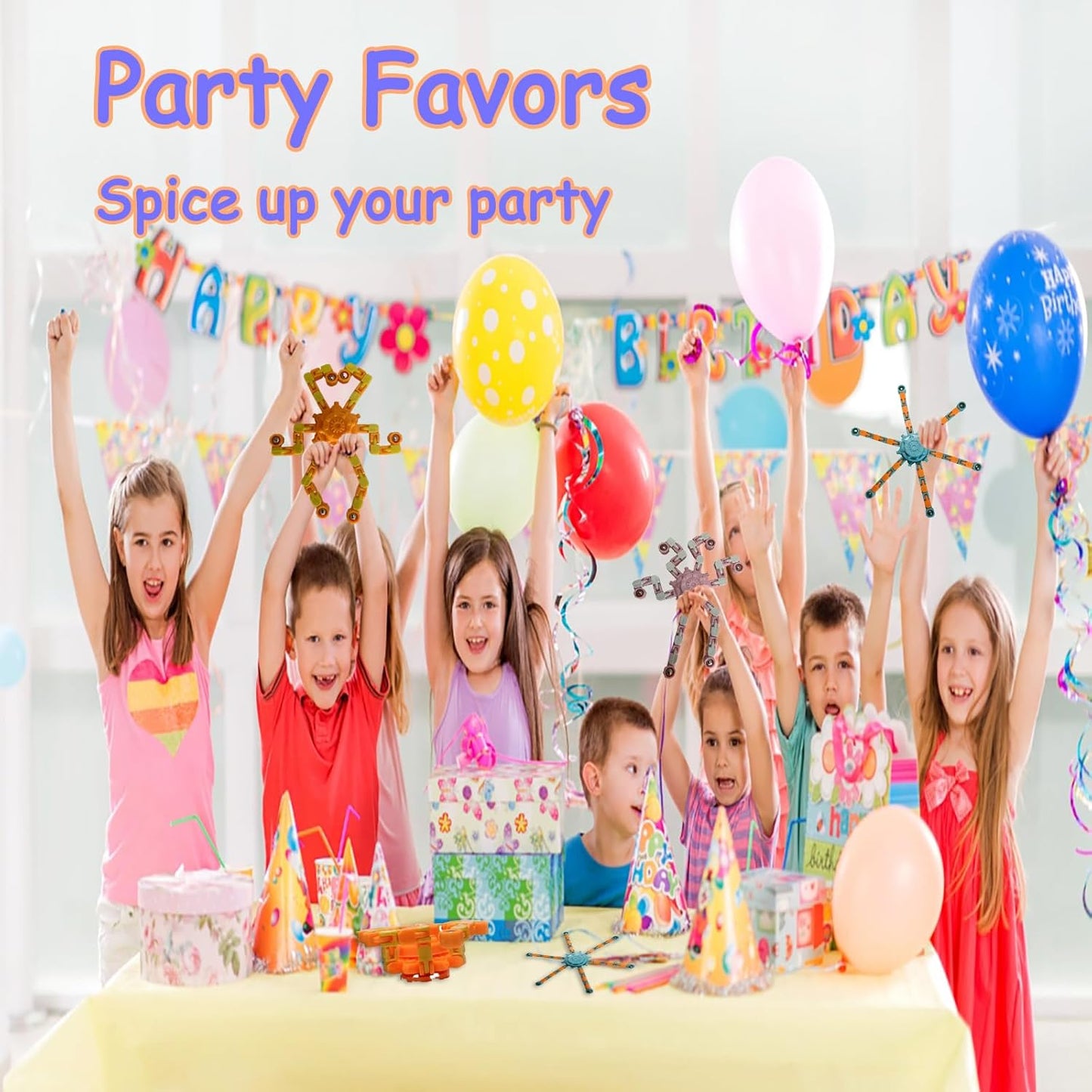 16 Pcs Fidget Spinner Toys Party Favors Goodie Bag Stuffers Gifts,Transformable Robot Fingertip Stress Relief Gyro Sensory Toys for Kids Adults ADHD Autisms,Treasure Box Toys Carnival Prizes Supplies