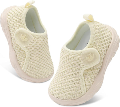 FEETCITY Baby Shoes Boys Girls First Walking Shoes Infant Sneakers Lightweight Slip On Shoe
