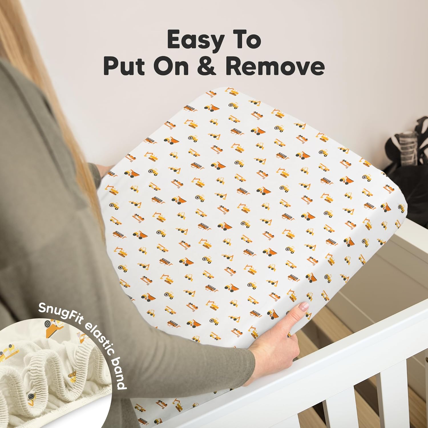 KeaBabies 2-Pack Organic Crib Sheets for Boys, Girls - 52x28 Fitted Crib Mattress Sheet Neutral