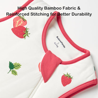 BubblePanda Rayon Made from Bamboo Sleep Sack 2t-3t 0.5 Tog Soft Lightweight Toddler Sleep Sack 24-36 Months for Babies 2-Way Zipper Wearable Blanket Baby 3t