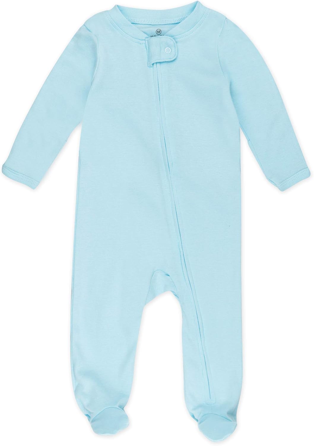 HonestBaby Baby Sleep N' Play One-Piece Zip-Front Footed Organic Cotton Pajama Sleeper