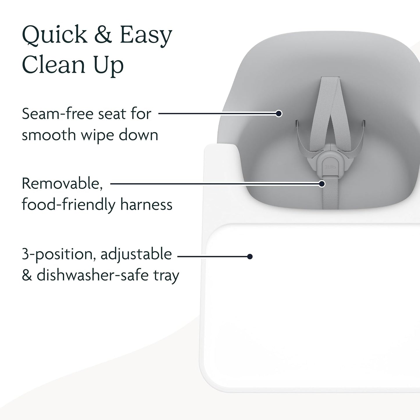 UPPAbaby Ciro High Chair/Sleek, Easy-to-Clean Design/Perfect-Fit Tray to Bring Baby to